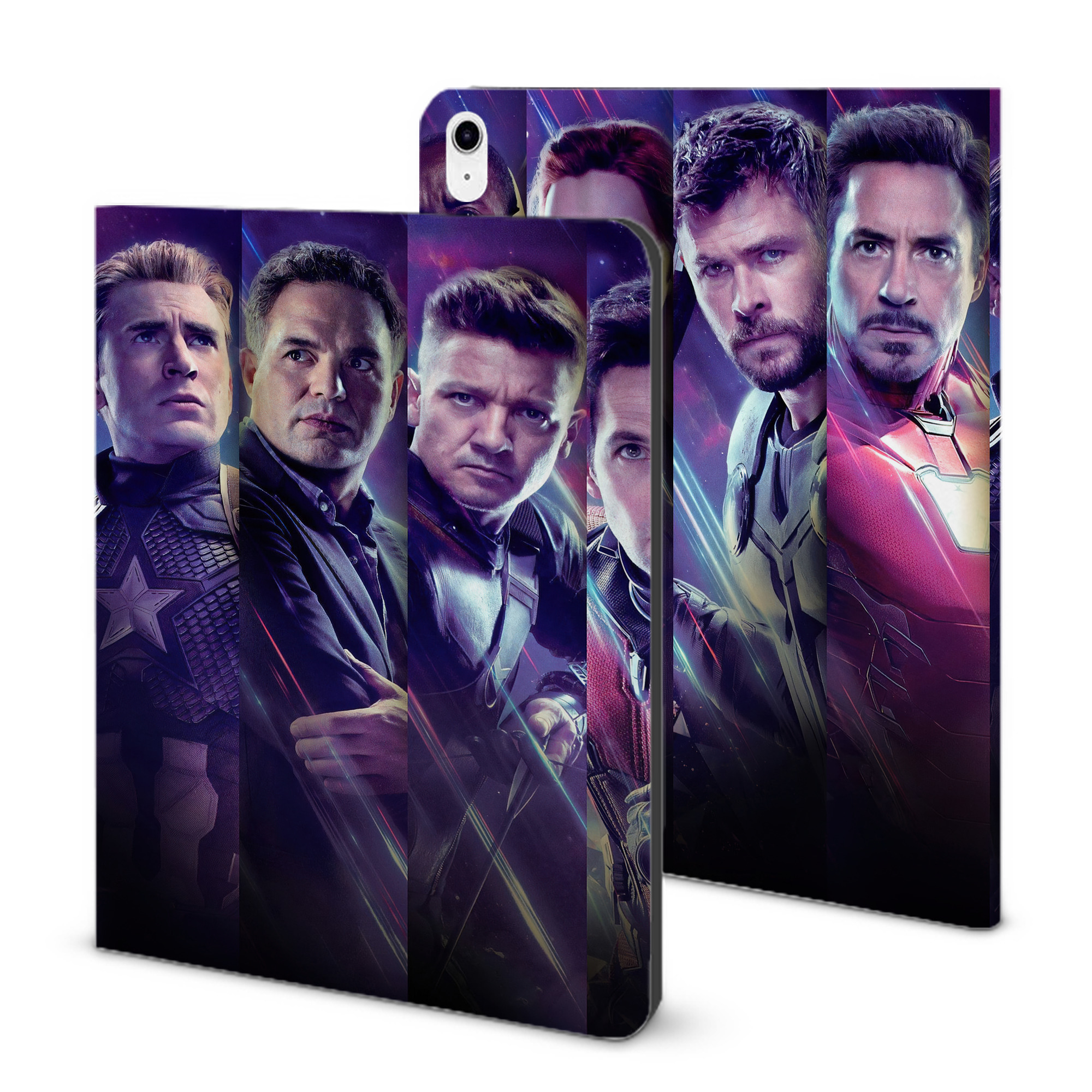 （画像用） アベンジャーズ The Avengers IPad ケース ブック型 PUレザー TPU 耐衝撃 軽量 薄型 ペン収納なし 全面保護 IPad 各モデル対応